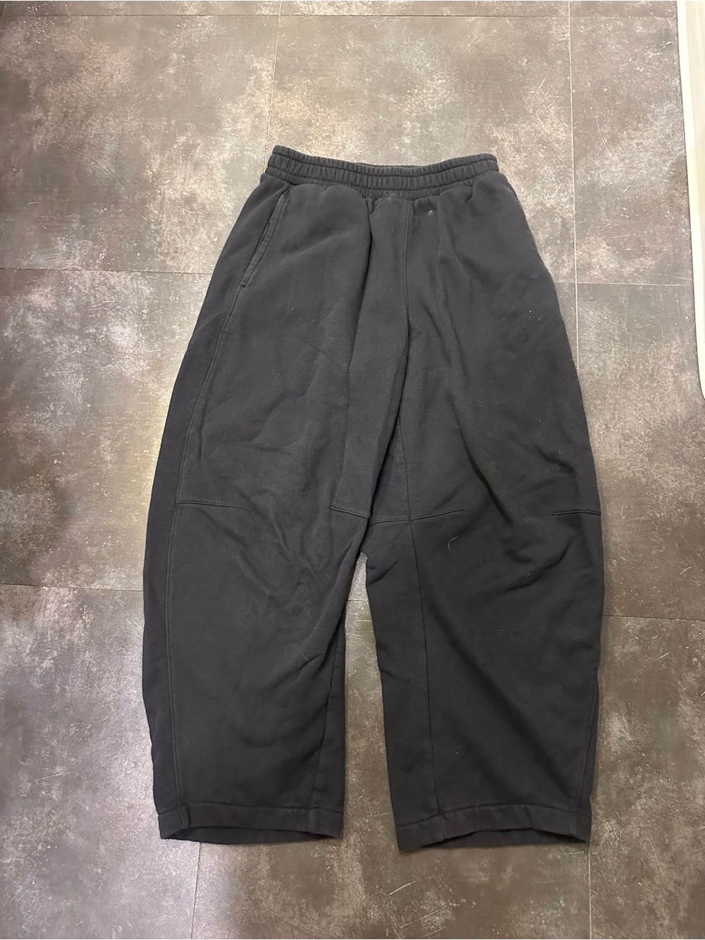 GAP Black Barrel Leg SweatPants